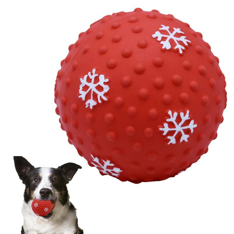 Interaktiver Hundeball mit Quietscher – schwimmfähig, bissfest & zahnpflegend