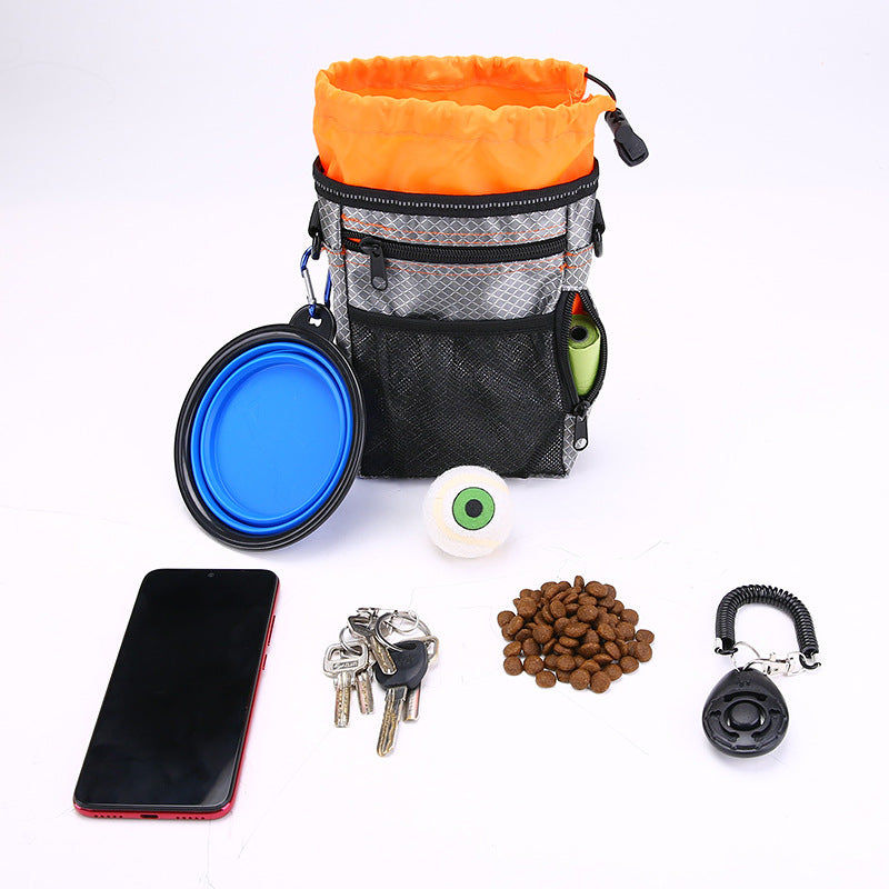 Multifunktionale Hundetraining-Tasche – mit Faltnapf, Clicker & Kotbeutel