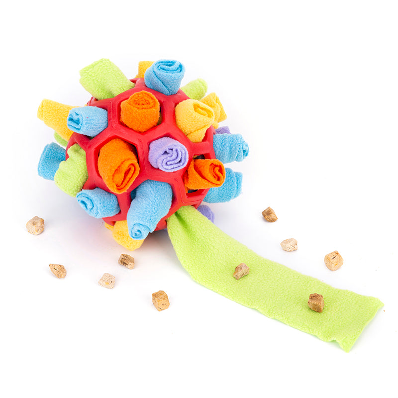 Schnüelball für Hunde – Fleece, Leckerli-Versteck & Nasenarbeit