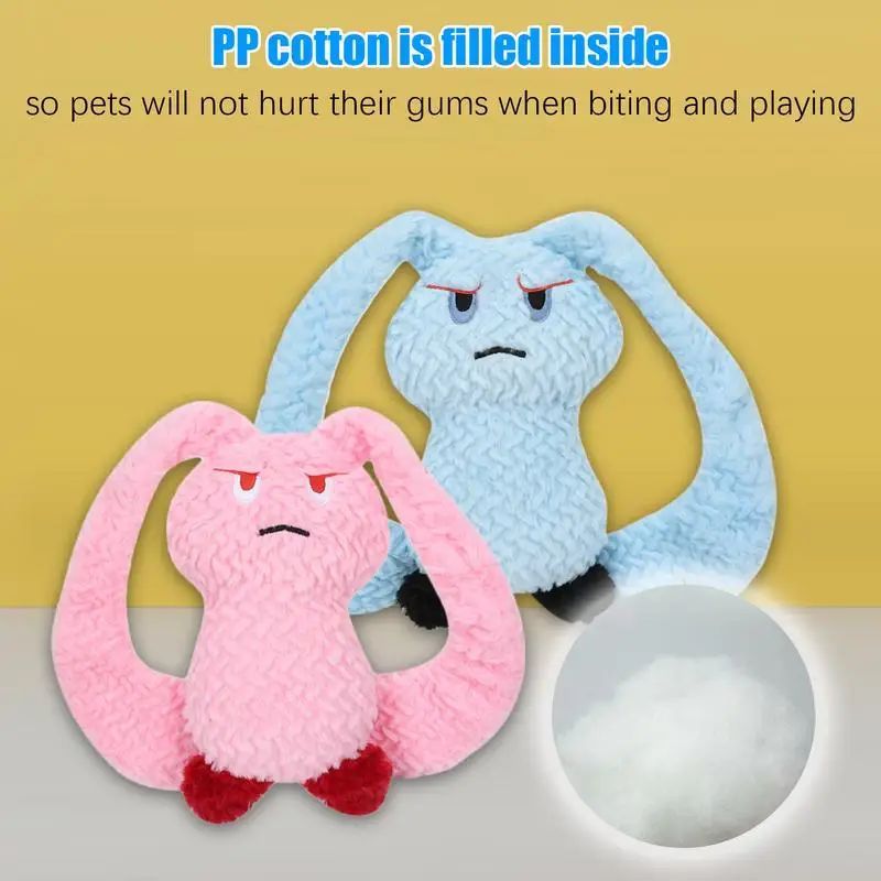 Hase Plüsch-Quietschspielzeug für Hunde – Weiches Kauspielzeug für Welpen & kleine Hunde