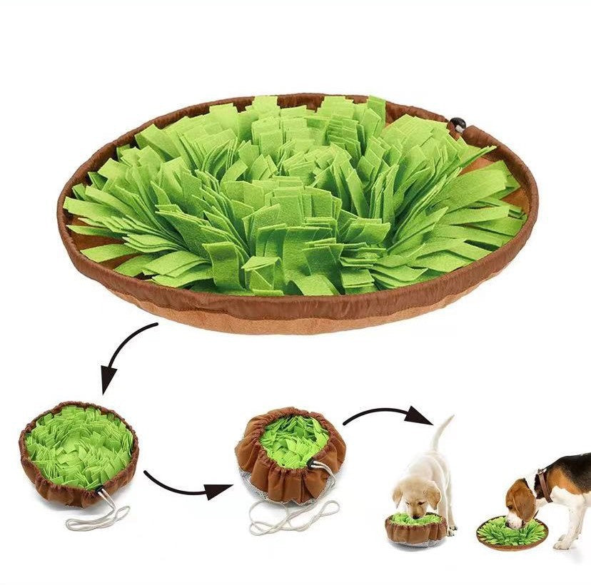 Herzförmiges Schnþffelpad für Hunde – IQ-Puzzle, Slow-Feeding & Trainingsdecke