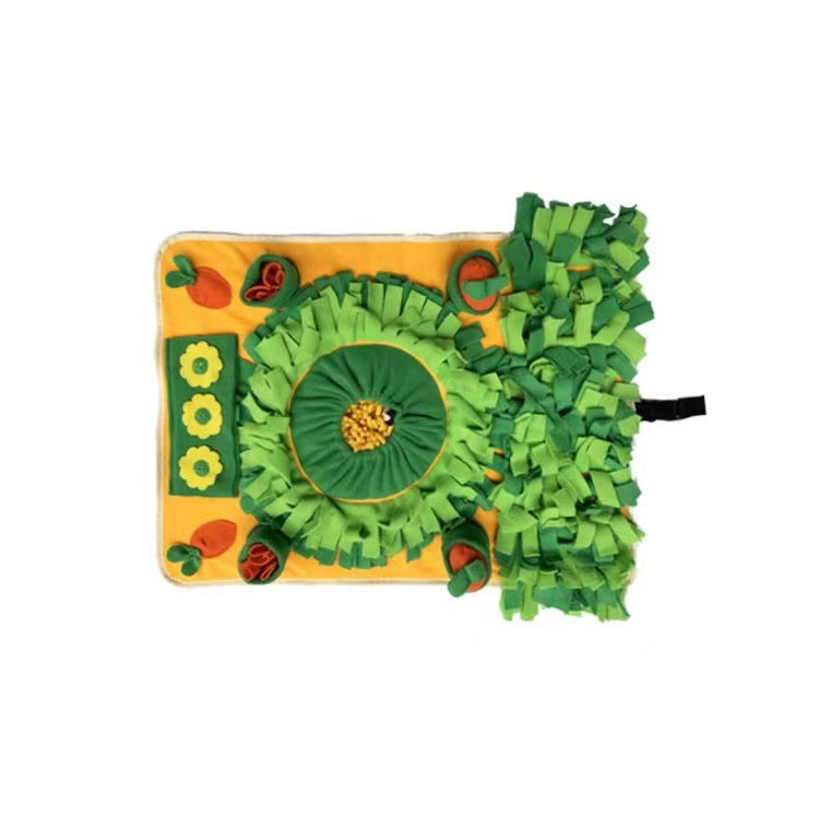 Große Karotten-Schnüffelmatte für Hunde – 60x80 cm, Fleece & Anti-Langeweile