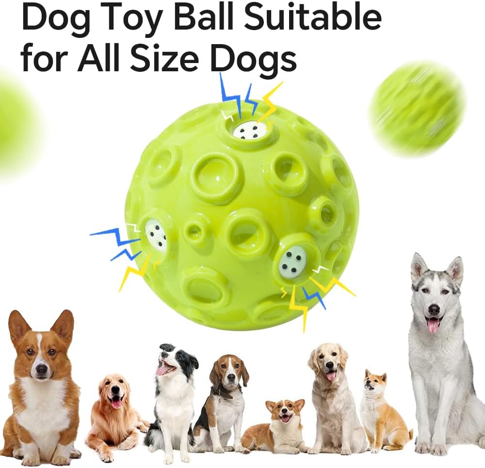 Interaktiver Quietschball für Hunde – Naturkautschuk, Zahnpflege & Stressabbau