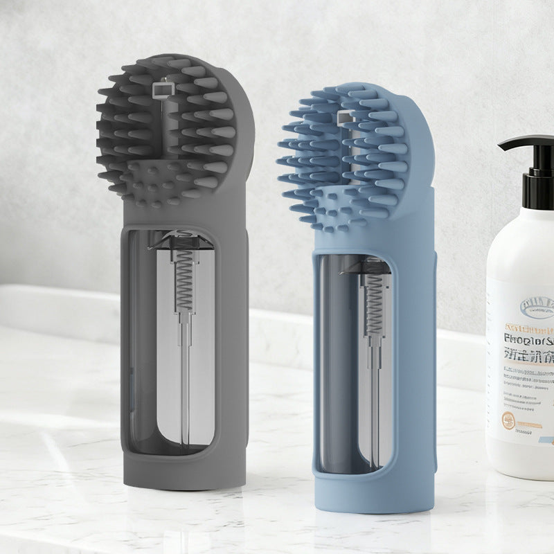 2-in-1 Silikon-Badebürste für Hunde – Massage, Reinigung & Fellpflege