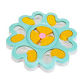 Intelligenzspielzeug Hund – Blumen-Futterspender & Anti-Schling-Napf | Ø25 cm | Blau & Pink